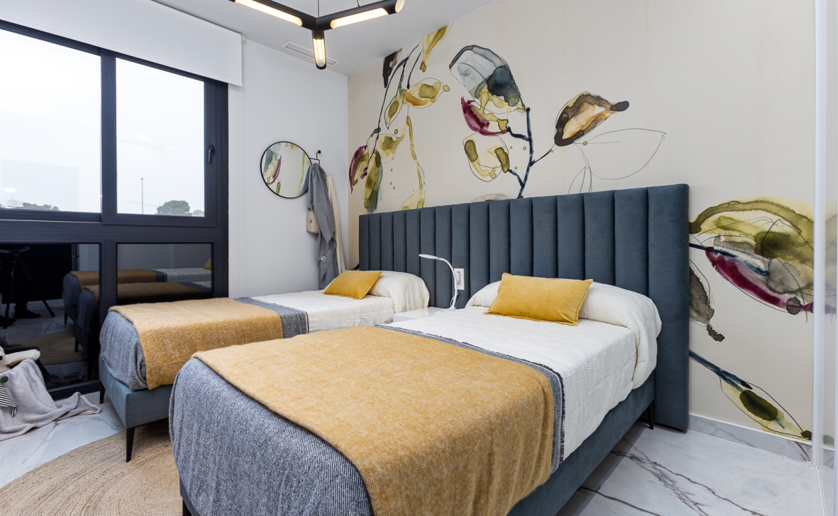 Schlafzimmeransicht in Los Altos Immobilien Costa Blanca mit Meerblick   Alicante Valenia Torrevieja