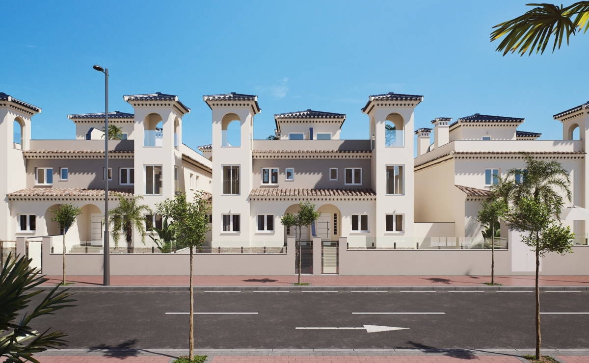 Straßenansicht Ihrer neuen Wohnanlage in Spanien an der Costa Blanca Über 30 Jahre Erfahrung am spanischen Immobilienmarkt