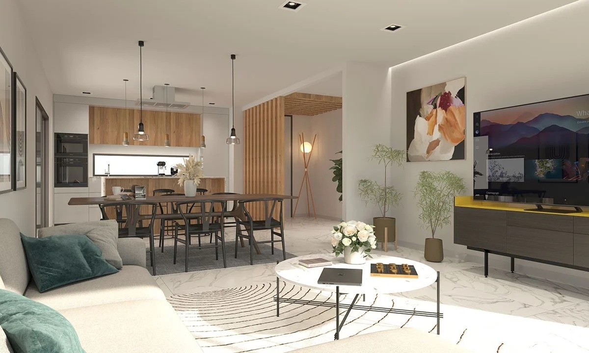 Wohnzimmer Hauskauf Villa Torrevieja  www.bestcostahome.de Gerd Ströckens mit RTL Fernsehn 015172426936