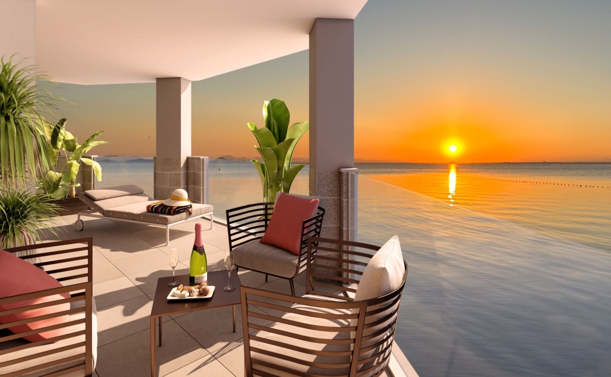 Mar Menor und Mittelmeer Blick bestcostahome Gerd Ströckens