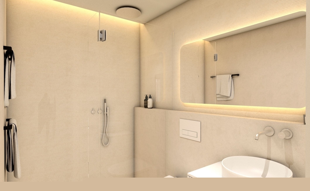 Fußbodenheizung im Bad Spanien bestcostahome.de Gerd Ströckens 015172426936 Badezimmer