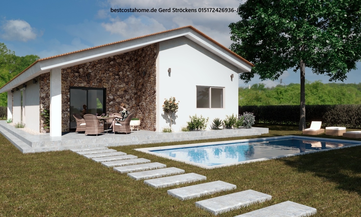 Neubau Bungalow Spanien bestcostahome.de Gerd Ströckens WhatsApp 015172426936