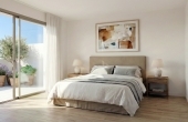 Modernes Schlafzimmer in einer Immobilie an der Costa Blanca