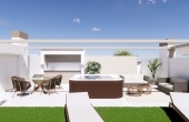 Sonnenterrasse in einer Immobilie an der Costa Blanca