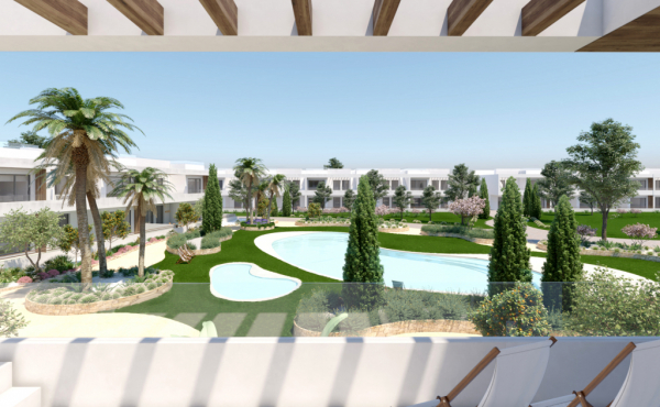 Ansicht zum Pool von Irem Bungalow aus