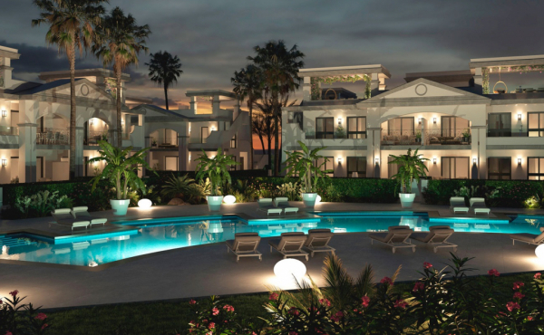 Abendansicht Ihrer neuen Anlage