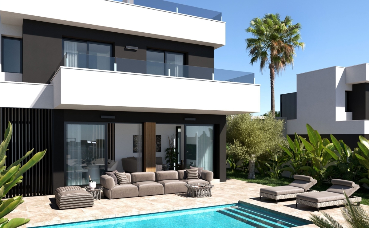 Villenansicht mit Pool Eine Seite für Immobilienangebote in Alicante bestcostahome.de