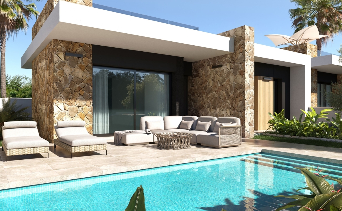 Ebenerdige Villen mit Pool Haus kaufen Costa Cálida am Meer Ebenerdige Villen mit Pool Haus kaufen Costa Cálida am Meer