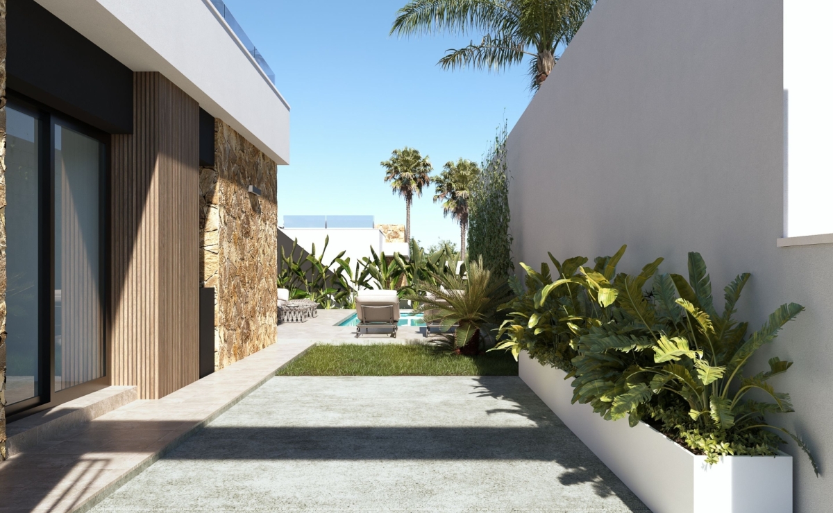 Hinteransicht der Villa haus kaufen spanien in Immobilien   Valencia Alicante Torrevieja